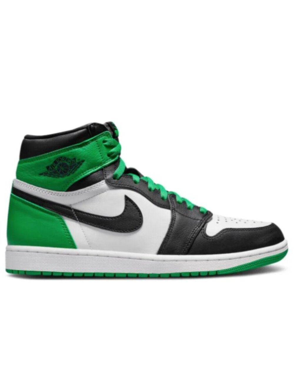 Mens Air Jordan 1 Retro High OG Sneakers Lucky Green
